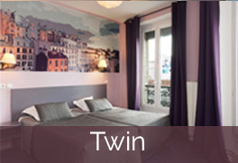 Chambre Twin hôtel Odessa